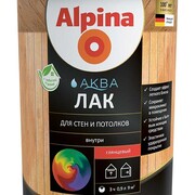 Лак акриловый для стен и потолков Alpina Аква матовый  0,9л