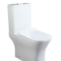 CeruttiSPA Унитаз напольный VETTORE Tornado безободковый с крышкой duroplast, soft-close, быстросъемная, белый