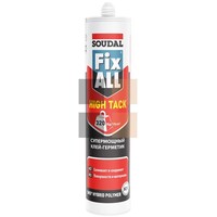 Клей-герметик гибридный Soudal Fix All Hight Tack белый, 290 мл