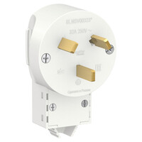 SE Blanca внутр Бел Вилка силовая 2Р+N, 32А, 250В, Systeme Electric, Белый, BLNSV003231