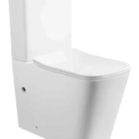 CeruttiSPA Унитаз напольный MAIELLA безободковый с крышкой duroplast, soft-close, белый